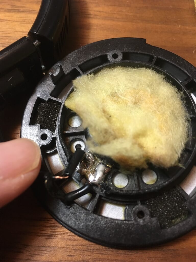 ヘッドホン修理 はんだ付け