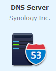 Synology DS218　DNSサーバの設定　DNS serverアイコン