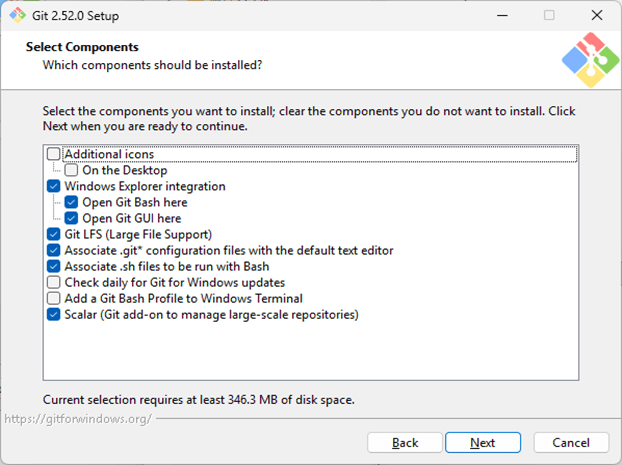 Synology DS220+ Git Server Select Components