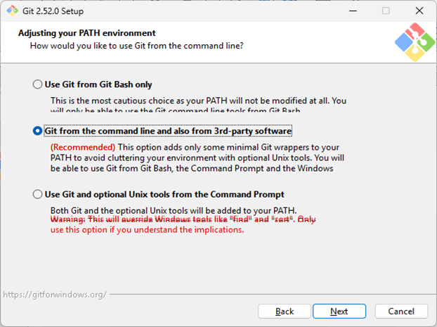Synology DS220+ Git Server Adjusting your PATH environment