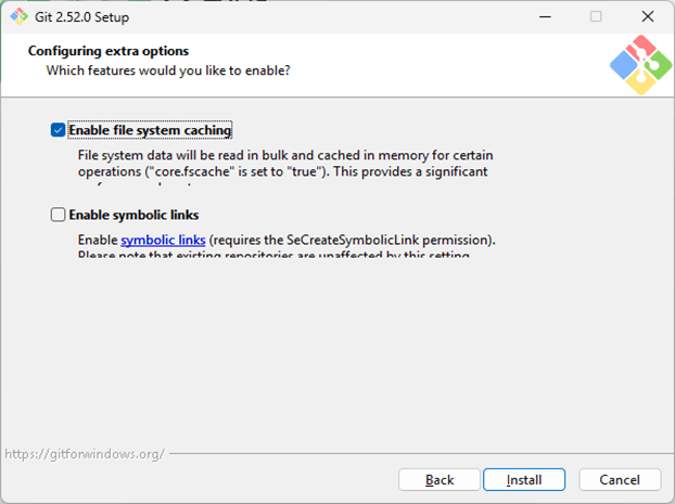 Synology DS220+ Git Server Configuring extra options